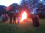 Unstone 2012 Bonfire - Round fire.JPG